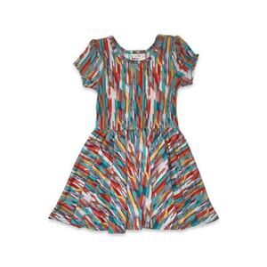Brand New Dot Dot Smile Abstract Strokes Cap Dress - 5/6